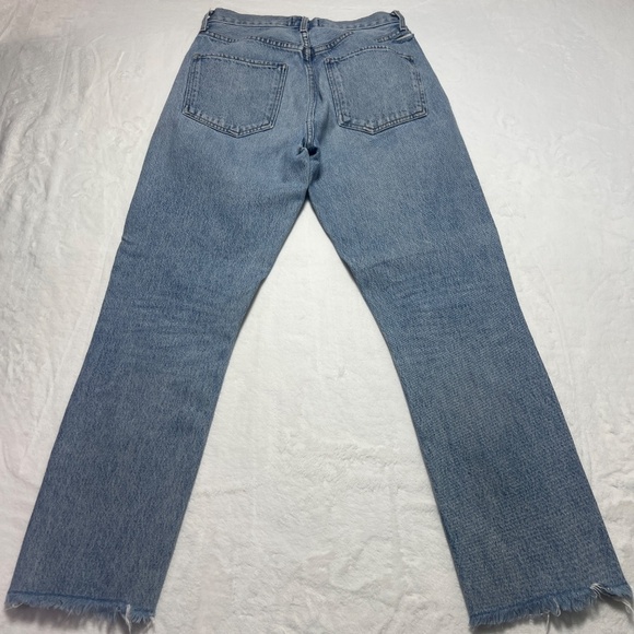 Agolde Blue Straight Leg Jeans Classic Denim - Picture 3 of 8
